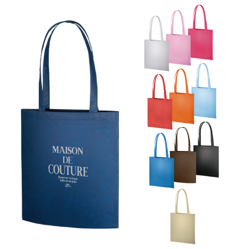 不織布フラットショルダートート