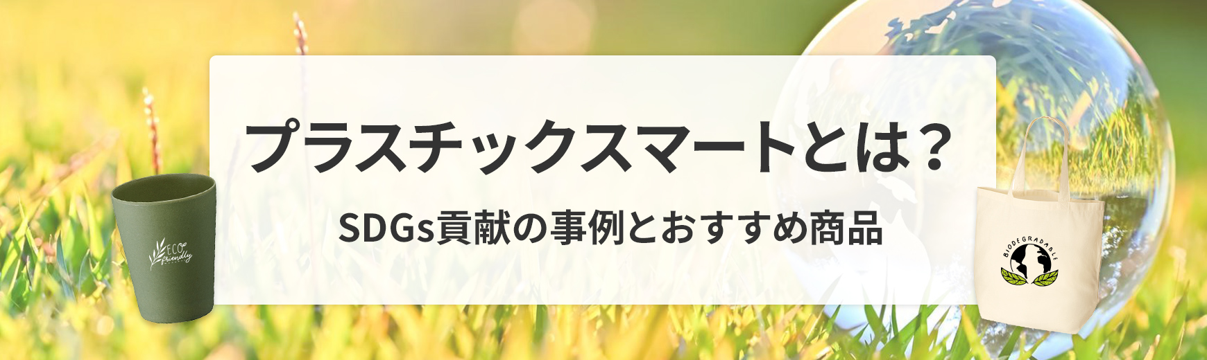 プラスチックスマートとは？SDGs貢献の事例やおすすめ商品をご紹介