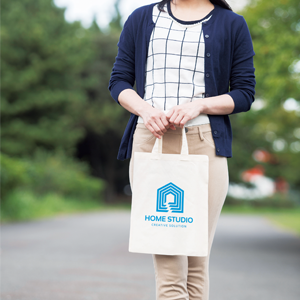 A4コットンバッグ ナチュラル