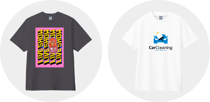 カスタムデザインコットンTシャツ　5.6オンス