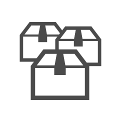 積まれた箱のアイコン