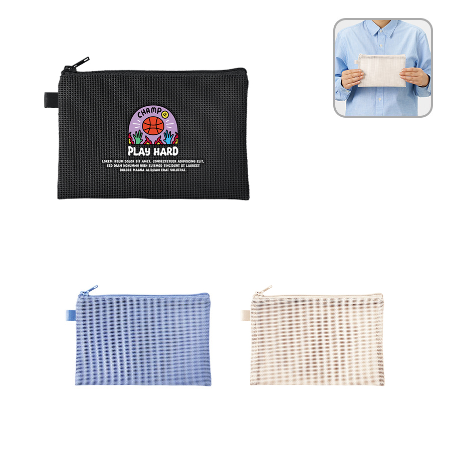 ハードメッシュフラットポーチ(S)
