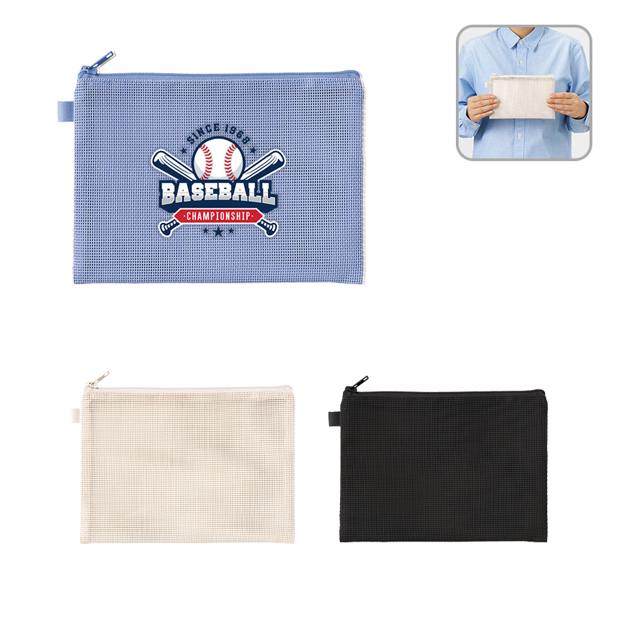 ハードメッシュフラットポーチ(M)