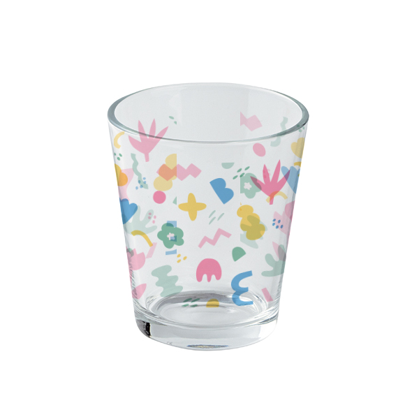 フルカラー印刷対応グラス(330ml)　クリア