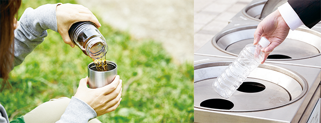 マイボトルの習慣化でペットボトルを削減！地球環境対策にも