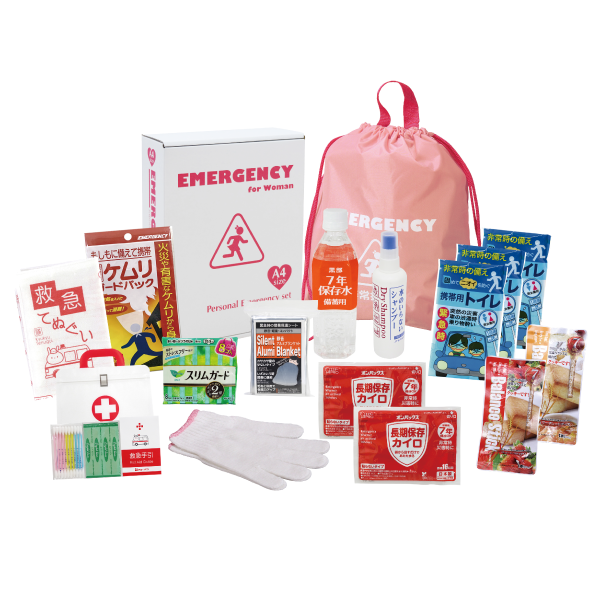1DAY女性の災害対策　16点セット