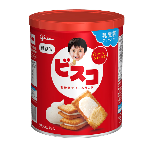 販促STYLE glico　ビスコ保存缶