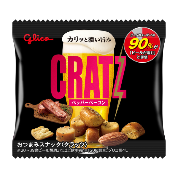 glico　クラッツ　ペッパーベーコン　ミニタイプ