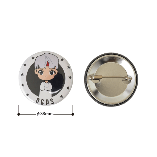 缶バッジ　φ38mm【名入れ専用】