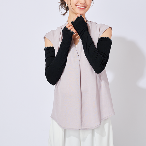 接触涼感UVロングアームカバー