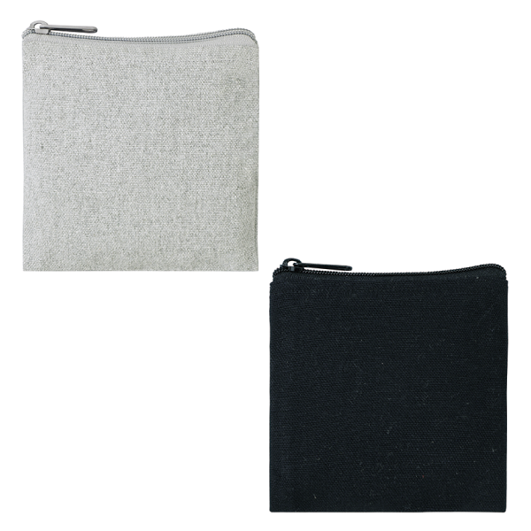 スフィア・リサイクルコットンスクエアフラットポーチ