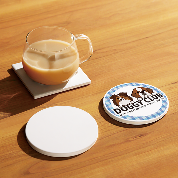 陶製吸水コースター(丸)
