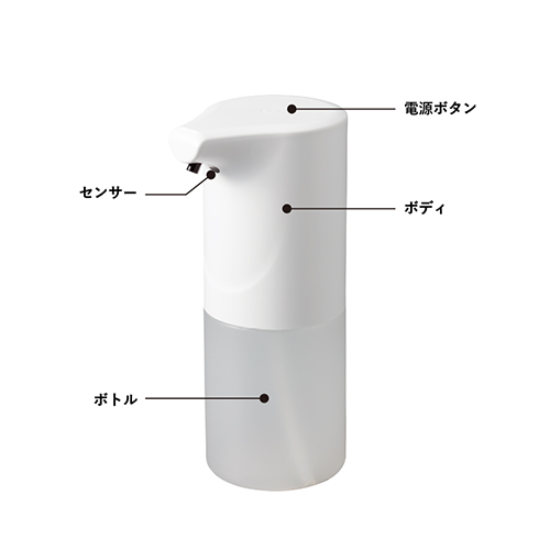 自動泡ハンドソープディスペンサー 非接触タイプ ノベルティなら販促スタイル