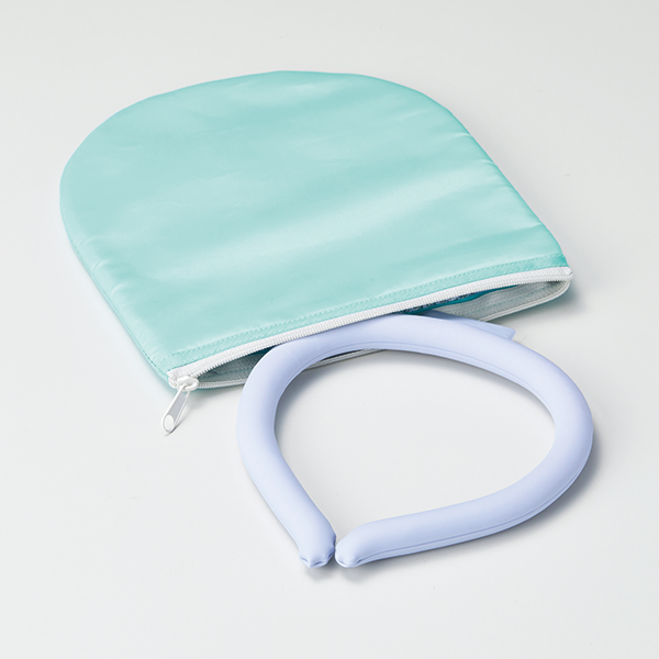 保冷ポーチ付　極細ネックヒンヤリング