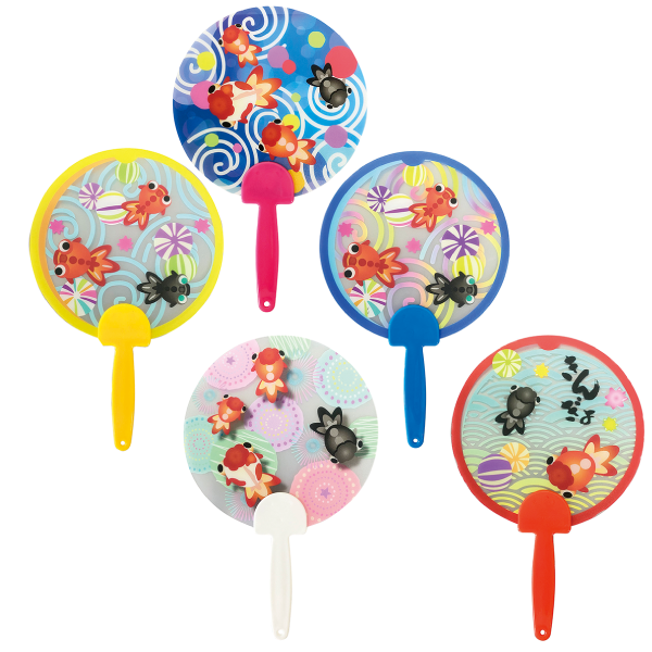 夏柄うちわ　金魚