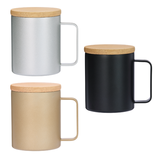 ウッドキャップ・ステンレスマグ