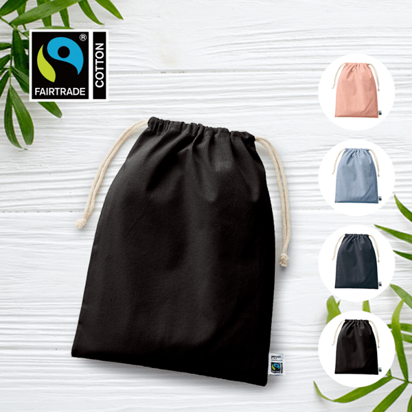 フェアトレードコットン巾着(L)
