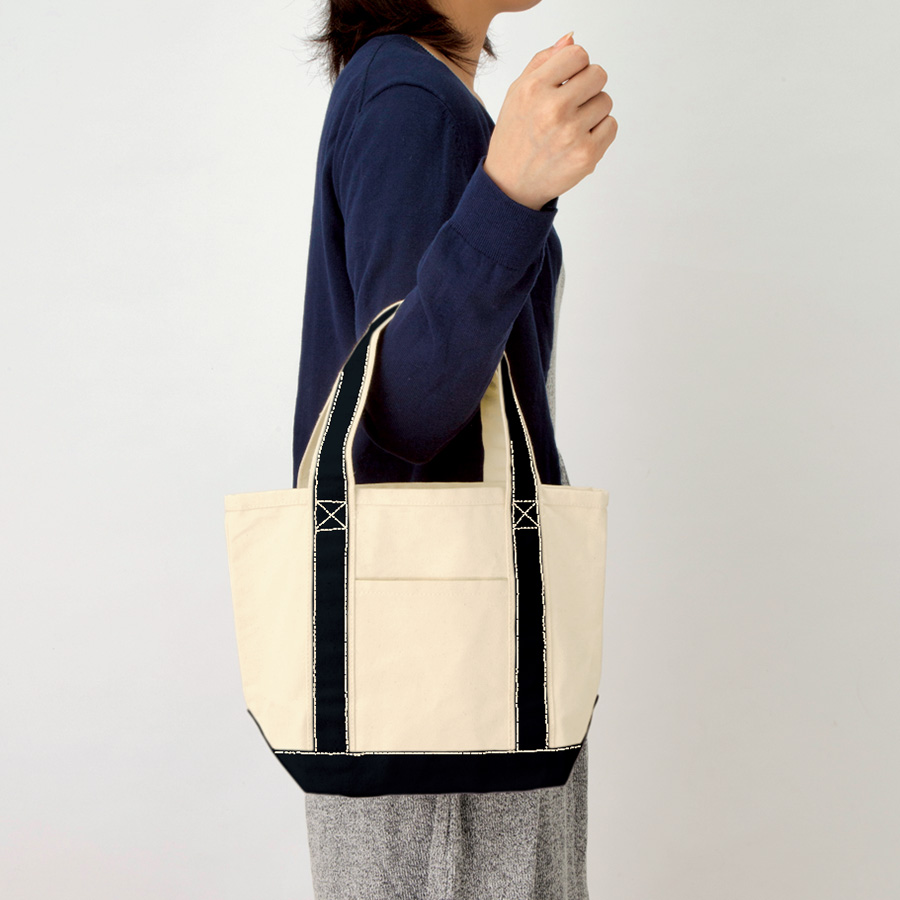 オリジナル キャンバスバイカラートートバッグ(S)【最安値605円