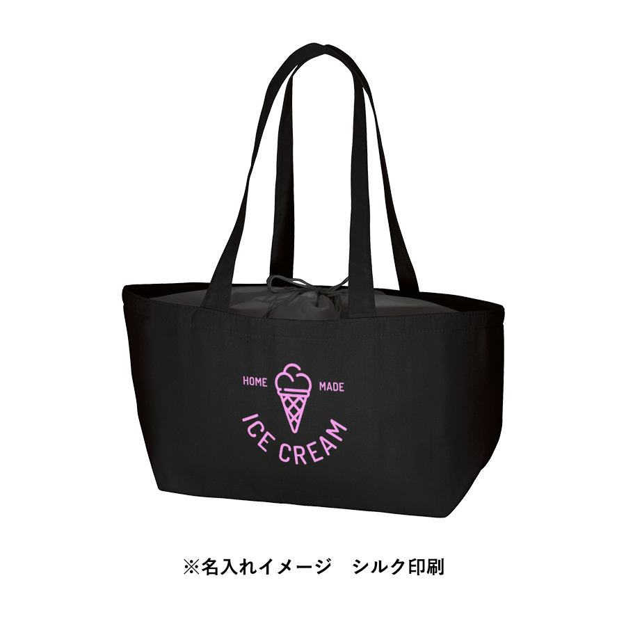 オリジナル キャンバスピクニック保冷トートバッグ ナイトブラック【最