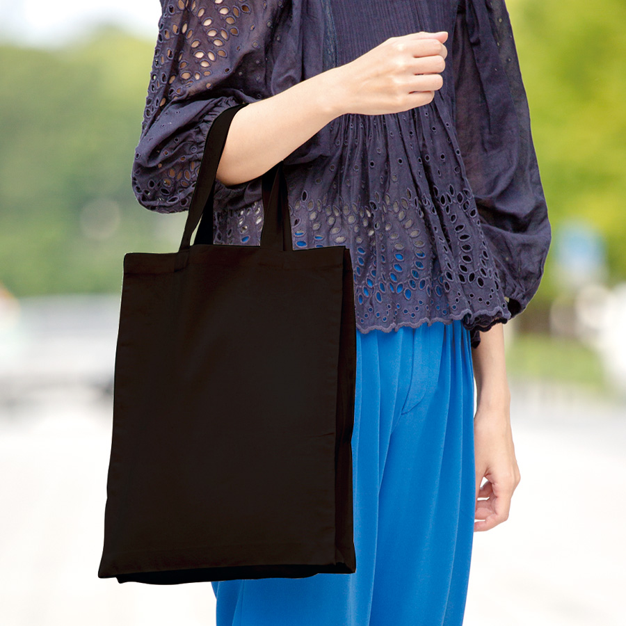 オリジナル　厚手コットンA4スクエアトートバッグ