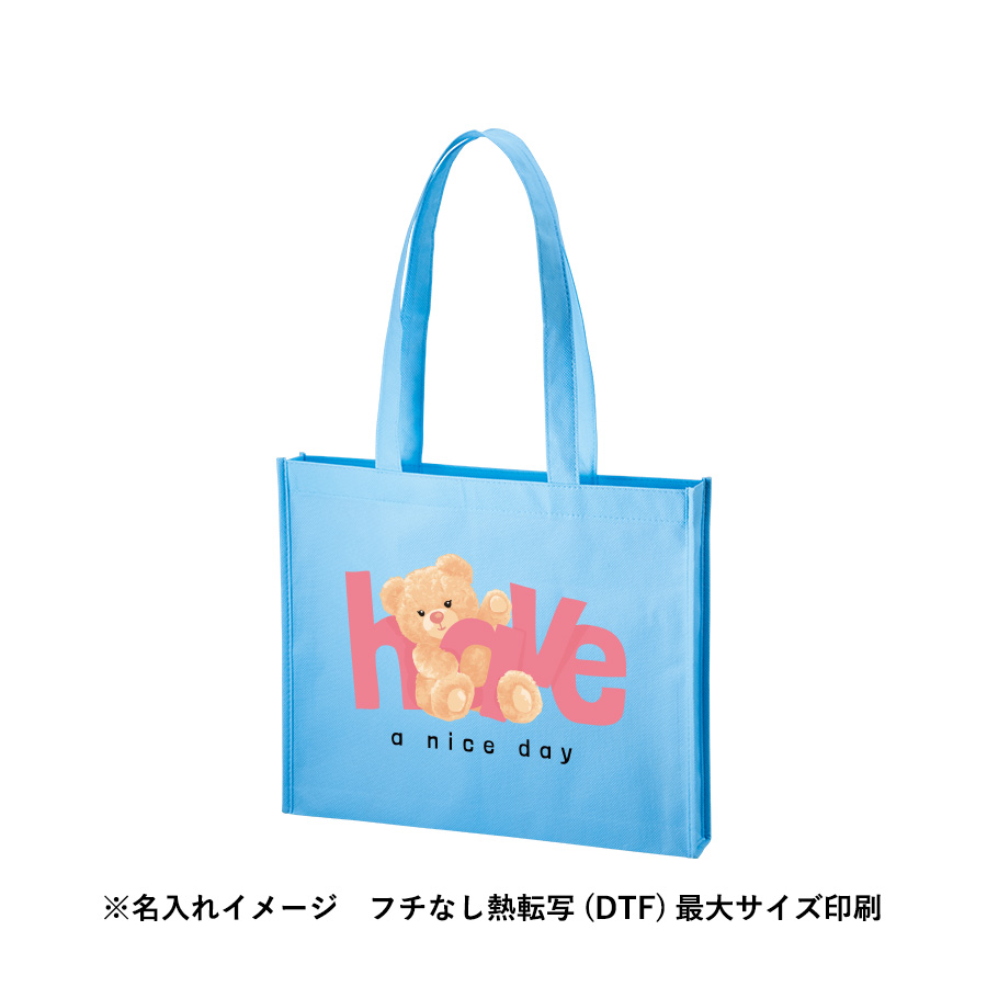 不織布A4ワイドスクエアトートバッグ【最安値110円】｜ノベルティ