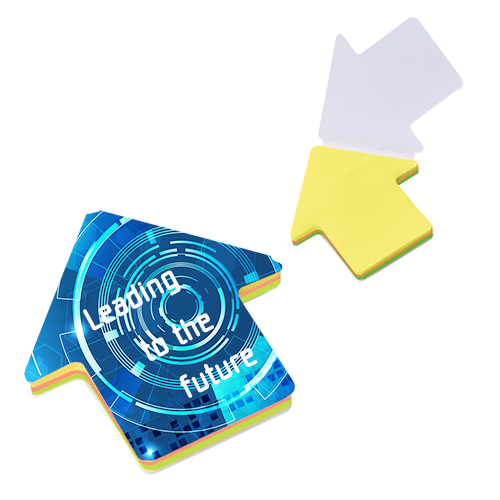 カスタムデザイン付箋　矢印◆名入れ専用(100個～)