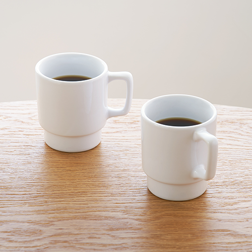 陶器マグ スタッキング ノベルティ 記念品の名入れ制作なら販促スタイル