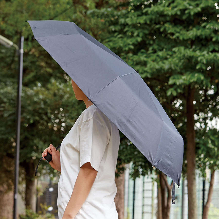 大判耐風UV折りたたみ傘(セミオートタイプ) 2