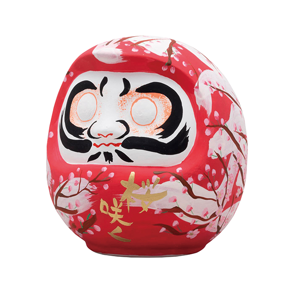 達磨貯金箱 木彫り風・だるま貯金箱・達磨・置物・No.221218-15・梱包サイズ