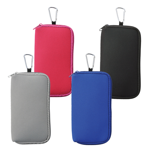 カラビナ付モバイルポーチ ノベルティなら販促スタイル