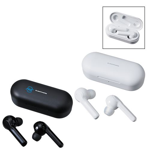 Bluetooth フルワイヤレスイヤホン 販促スタイル ノベルティグッズ 販促品 記念品の名入れ印刷 制作 Bluetooth フルワイヤレスイヤホン 販促スタイル ノベルティグッズ 販促品 記念品の名入れ印刷 制作
