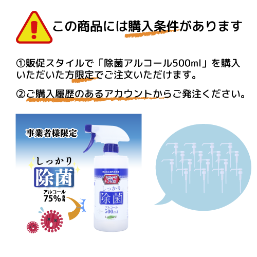 除菌アルコール500ml専用プッシュポンプ 販促スタイル ノベルティグッズ 販促品 記念品の名入れ印刷 制作